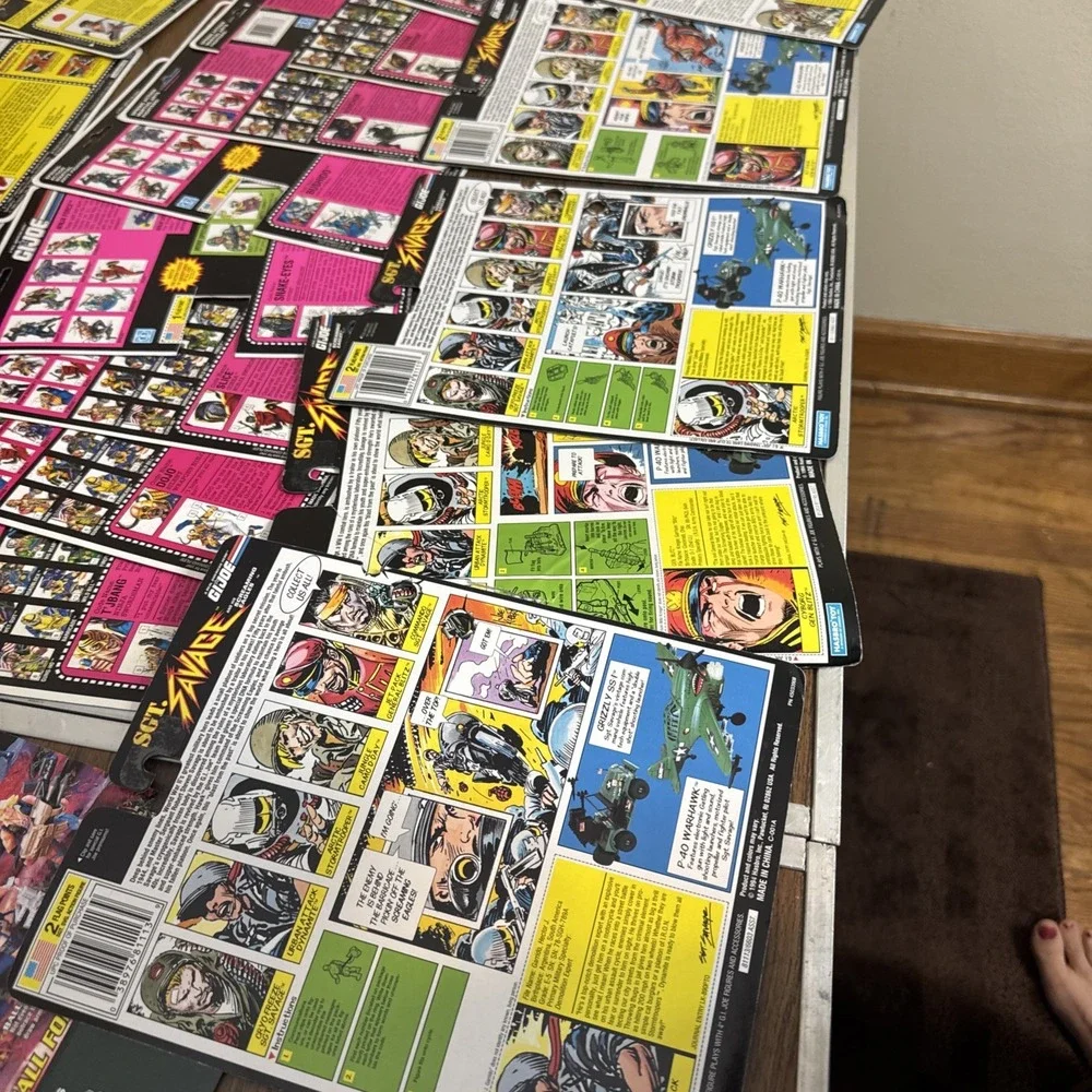 Vintage‎ G.I. Joe Full UNCUT And CUT File Cards  Lot  x36 - Picture 16 of 16